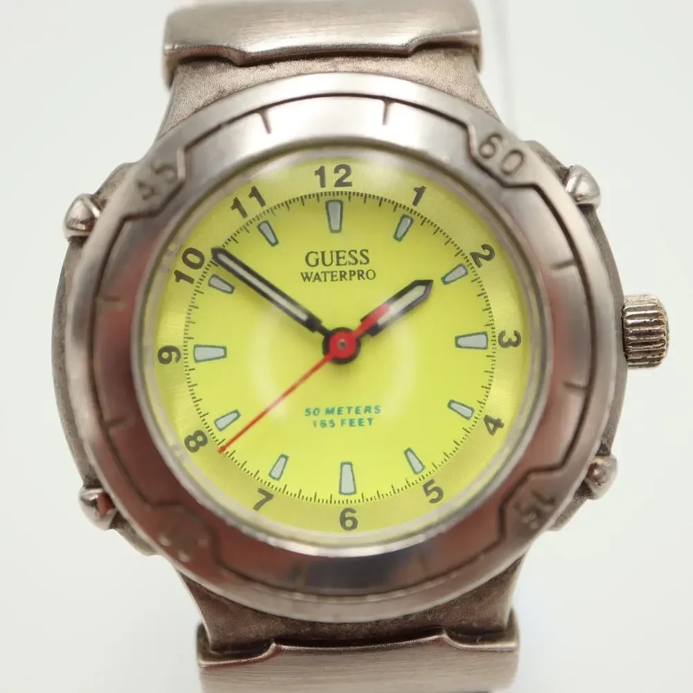 Guess Waterpro Womens 30mm Neon Yellow Watch 6